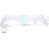 Icon 12185 Tandem Axle Fender Skirt FS2185 for Jayco - Polar White
